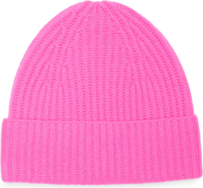 NORDSTROM RACK Cashmere Ribbed Beanie | Nordstromrack | Nordstrom Rack