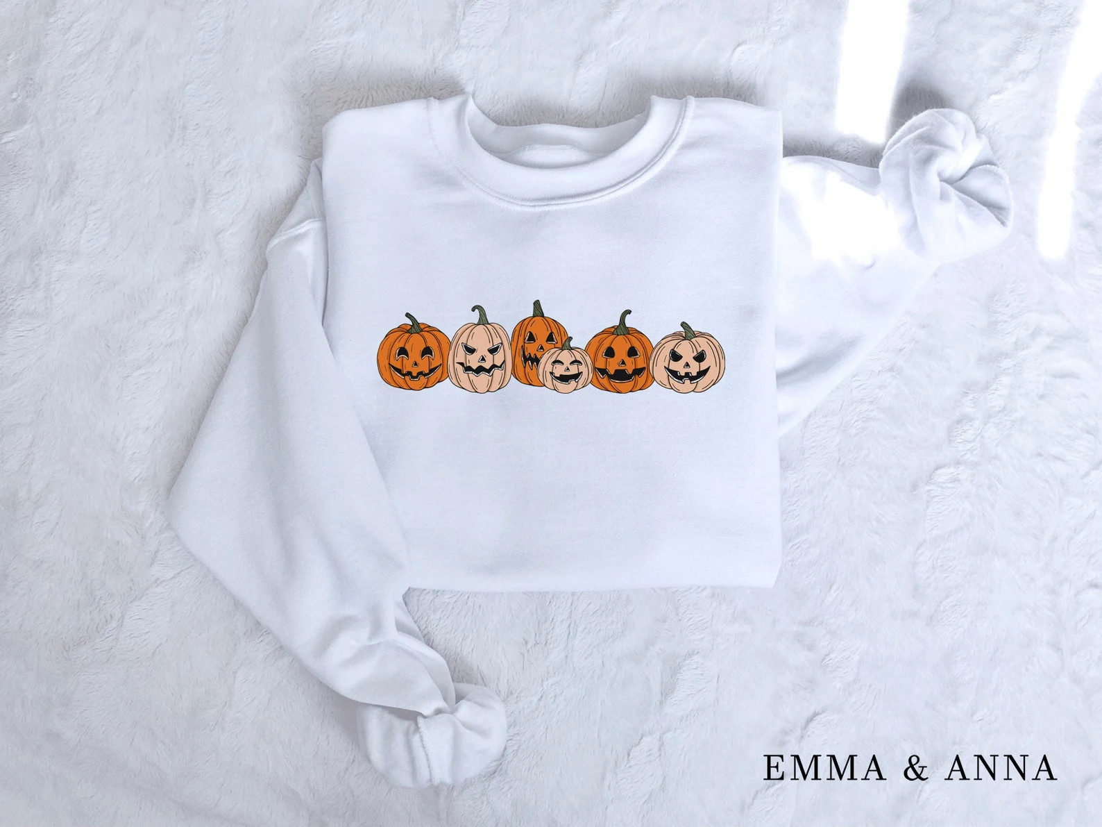 Pumpkin Sweatshirt, Pumpkin Sweater, Jack-o-Lantern Sweatshirt, Halloween Crewneck Sweatshirt, Ha... | Etsy (US)
