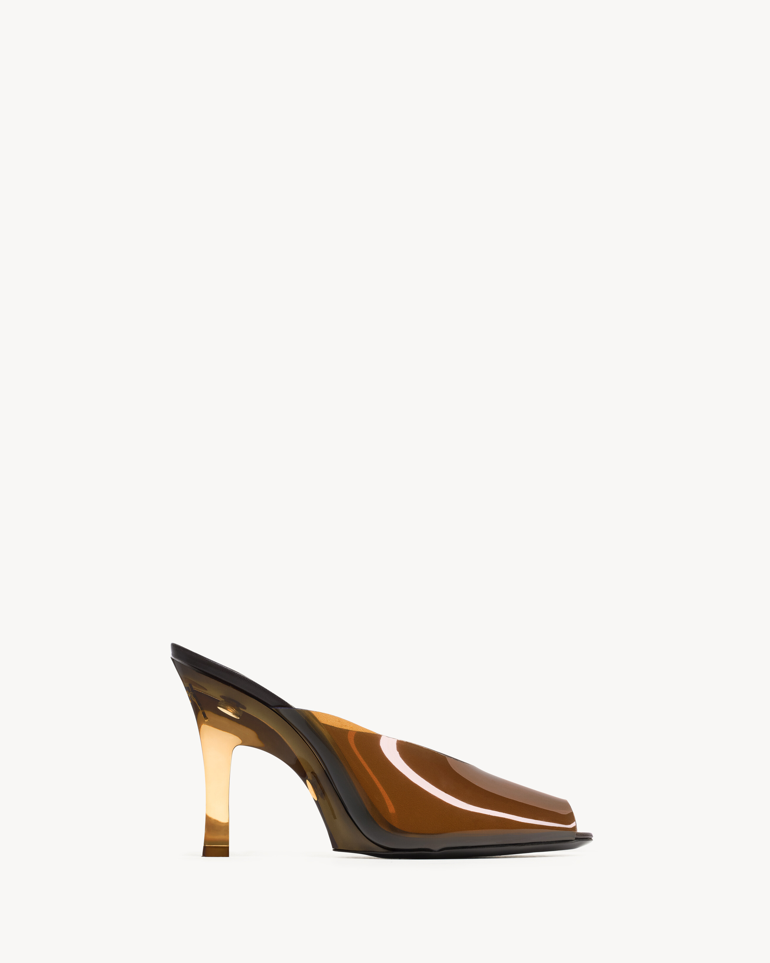 SABRINA mules in TPU in Brown | Saint Laurent | YSL EN-US | Saint Laurent Inc. (Global)