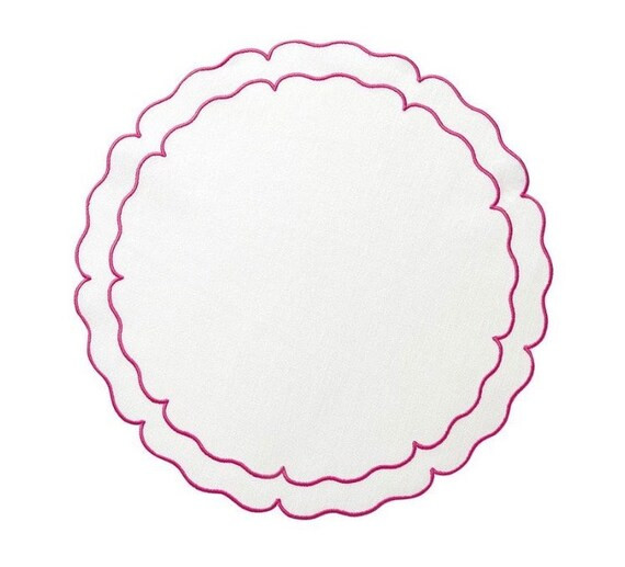 Linen Placemats Coated for Stain Resistant | Etsy | Etsy (US)