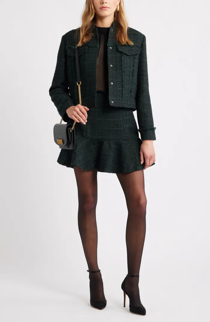Treasure & Bond Flounce Tweed Miniskirt | Nordstrom | Nordstrom
