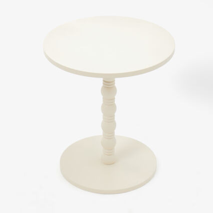 White Twisted Side Table | TK Maxx