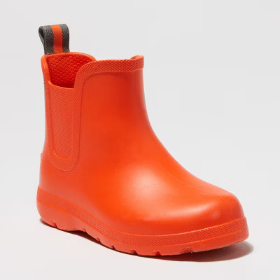 Toddler's Totes Cirrus™ Ankle Rain Boots - Orange 11-12 | Target
