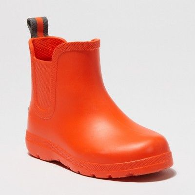 Toddler's Totes Cirrus™ Ankle Rain Boots - Orange 11-12 | Target