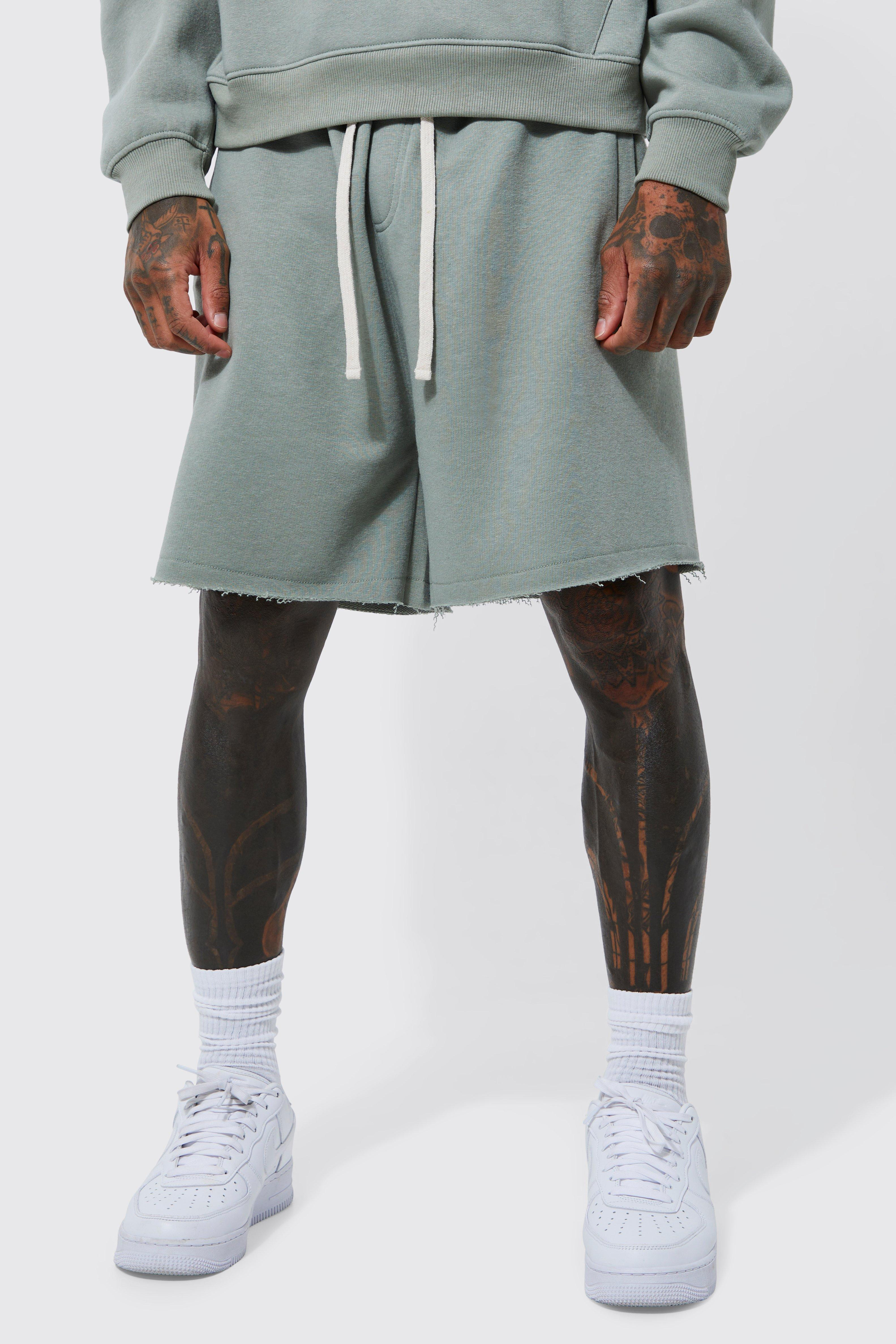 Oversized Fit Loopback Zip Pocket Short | boohooMAN (US & CA)