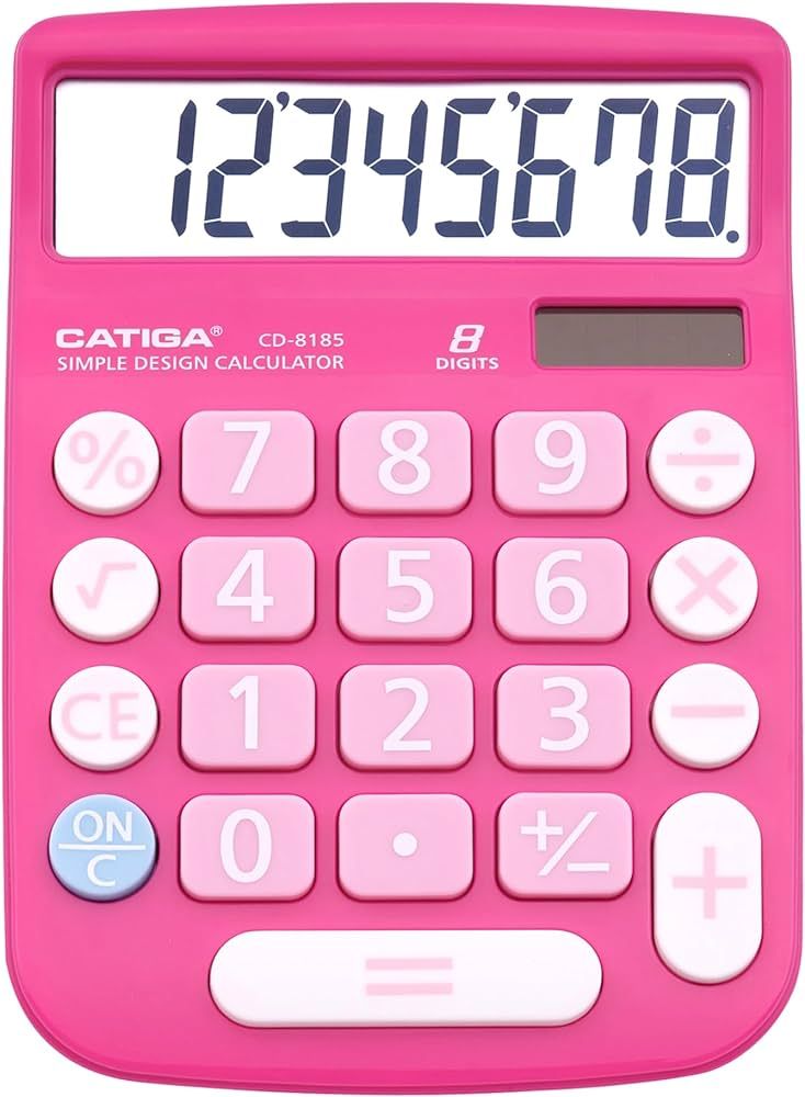 CATIGA CD-8185 Office and Home Style Calculator | 8-Digit LCD Display | Suitable for Desk and On ... | Amazon (US)