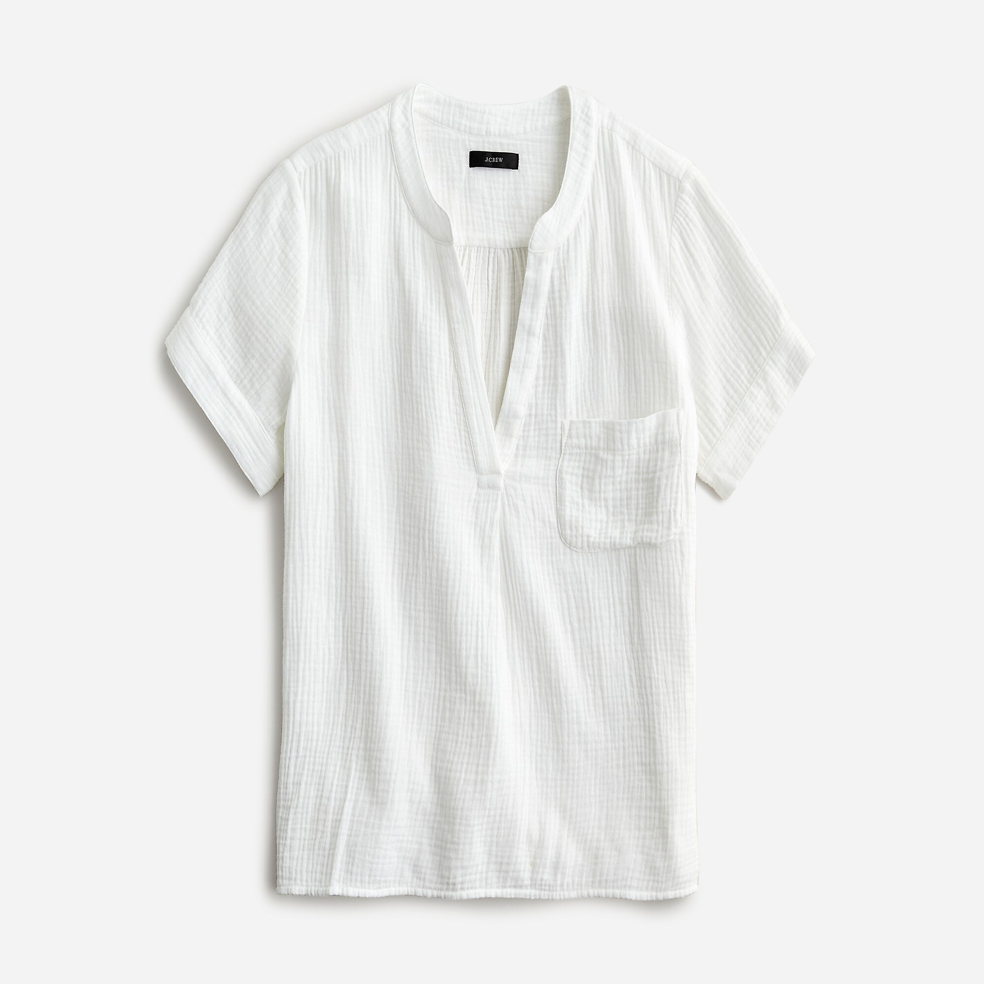 V-neck soft gauze popover | J. Crew US