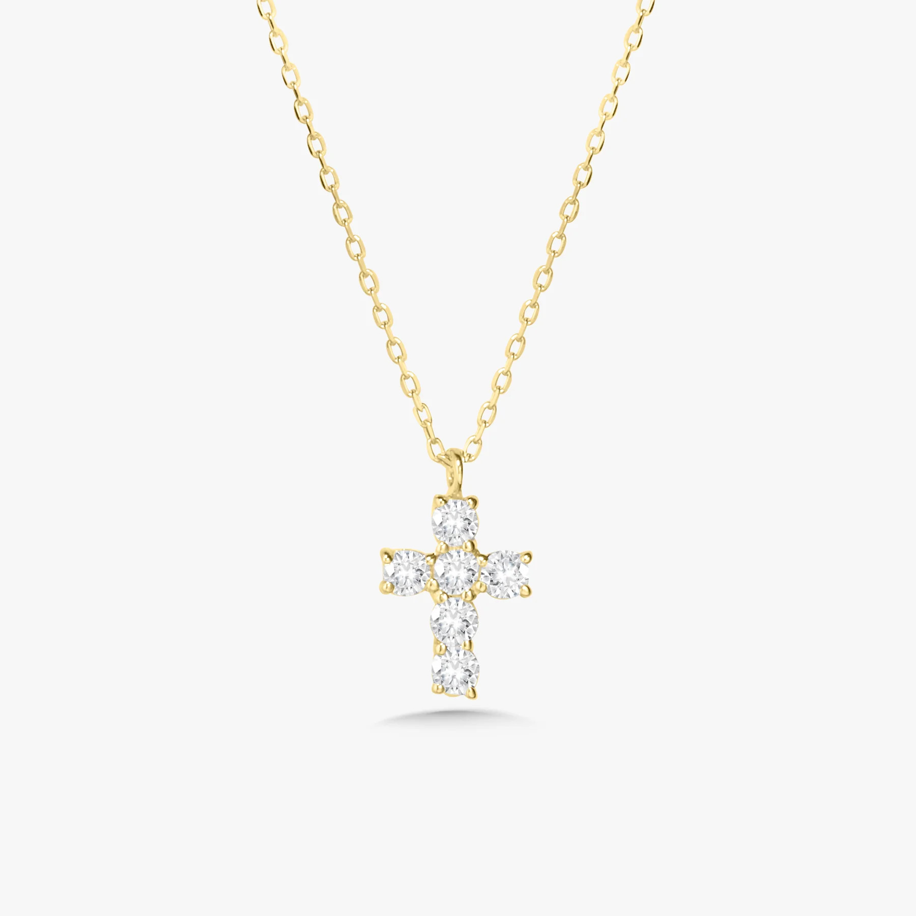 Little Grace Dainty Diamond Cross Necklace | RW Fine Jewelry