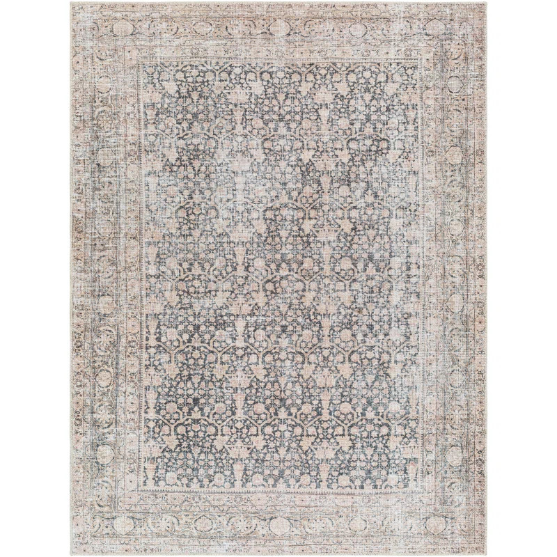 One Allium Way Kitzmiller Warm Grey Machine Washable Area Rug | Wayfair | Wayfair North America