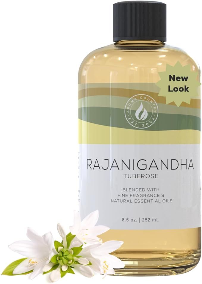 Rajanigandha - Tuberose Essential Oil/Reed Diffuser Oil Refill (8.5 Fl. oz.) for Reed Diffusers, ... | Amazon (US)