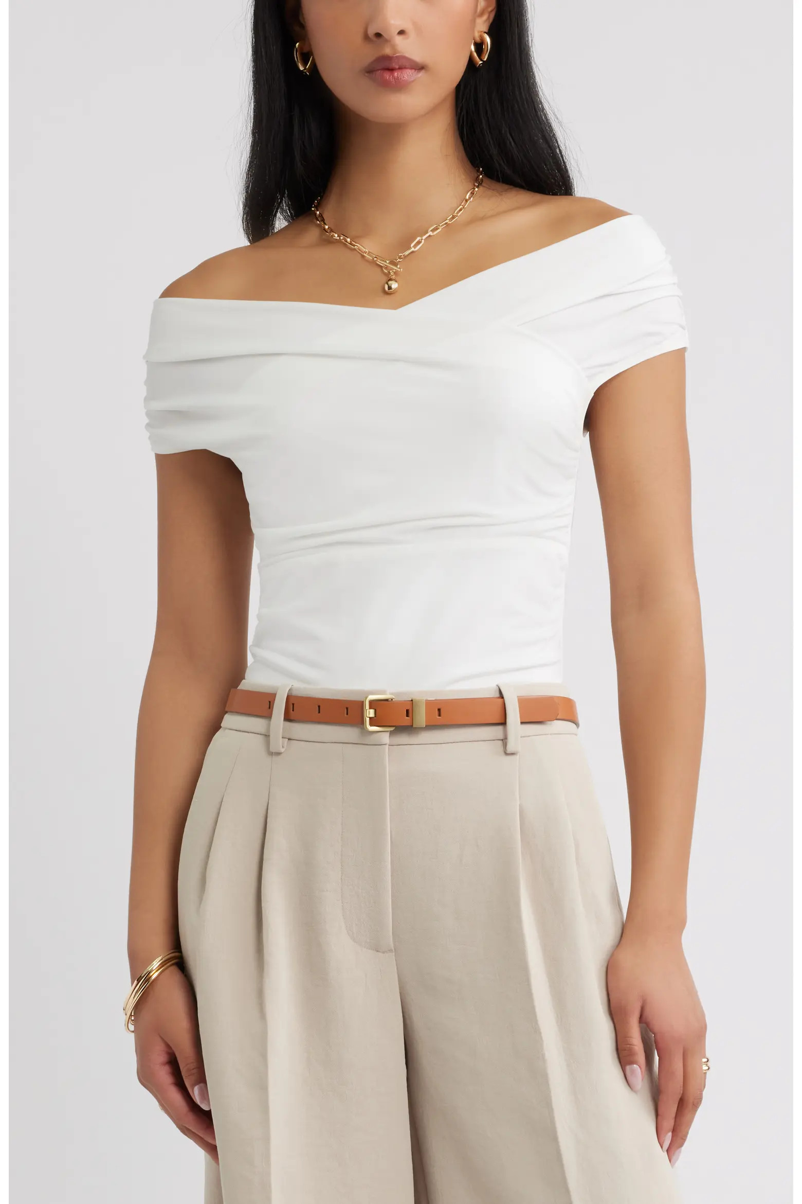 Crossover Off the Shoulder Top (Women) | Nordstrom | Nordstrom