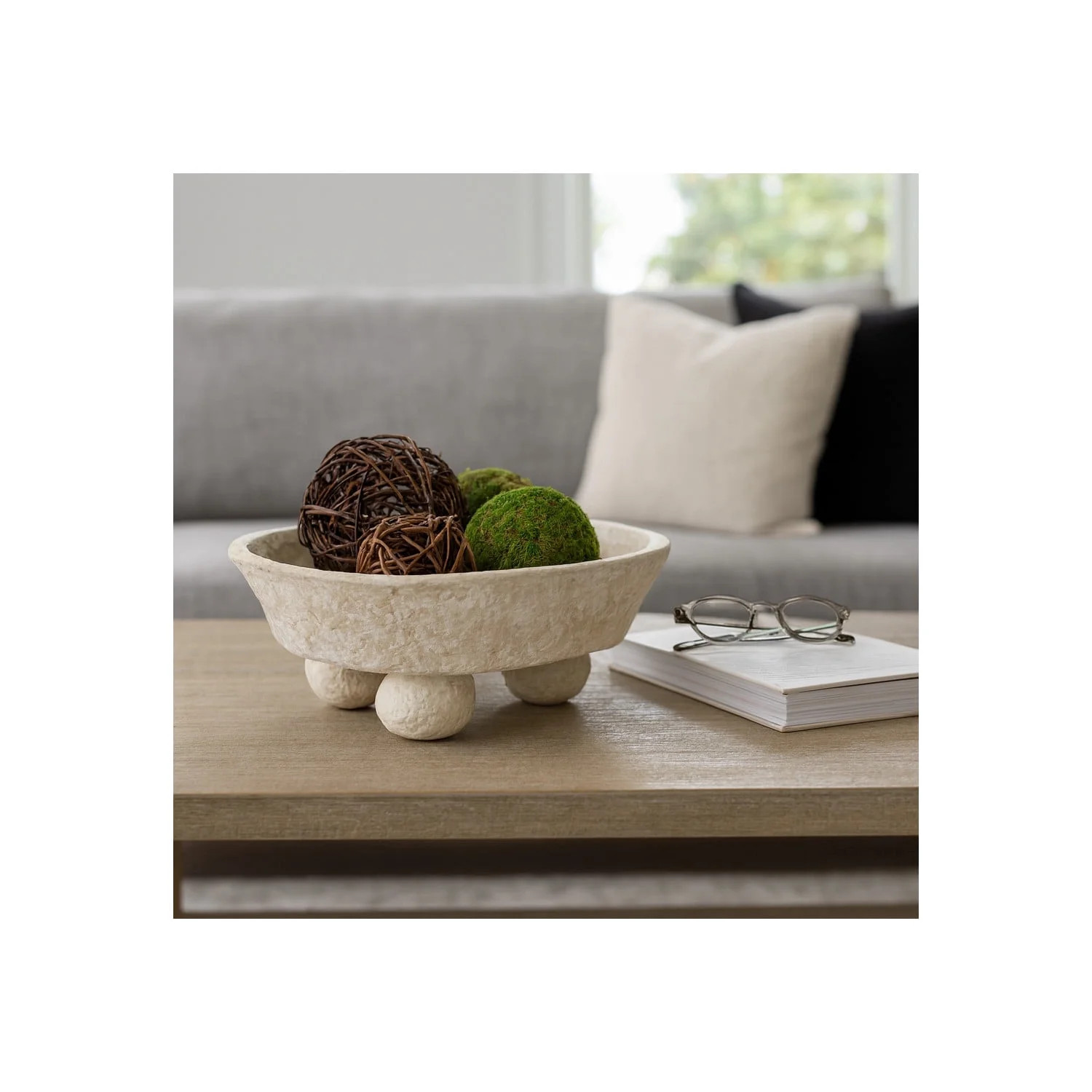 Modern Decorative Bowl for Modern Spaces - Casual Coffee or Centerpiece Table Decoration for Cand... | Walmart (US)