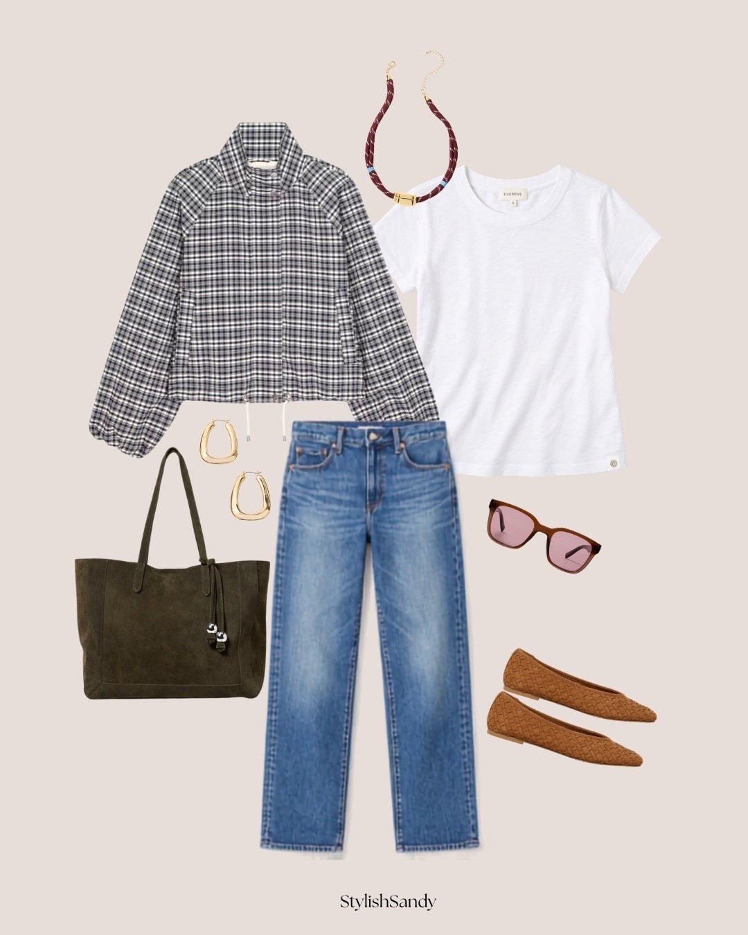 Evereve is having a Memorial Day Sale. 

Get the entire look on sale. 

Rails jacket (from my live) fits tts. I'm wearing an XS. 
Rag & Bone T-shirt. Fits tts.  I'm wearing a size small for a roomier fit. 
Ag Brinkley Jeans run tts.

#LTKSaleAlert #LTKSeasonal #LTKOver40
