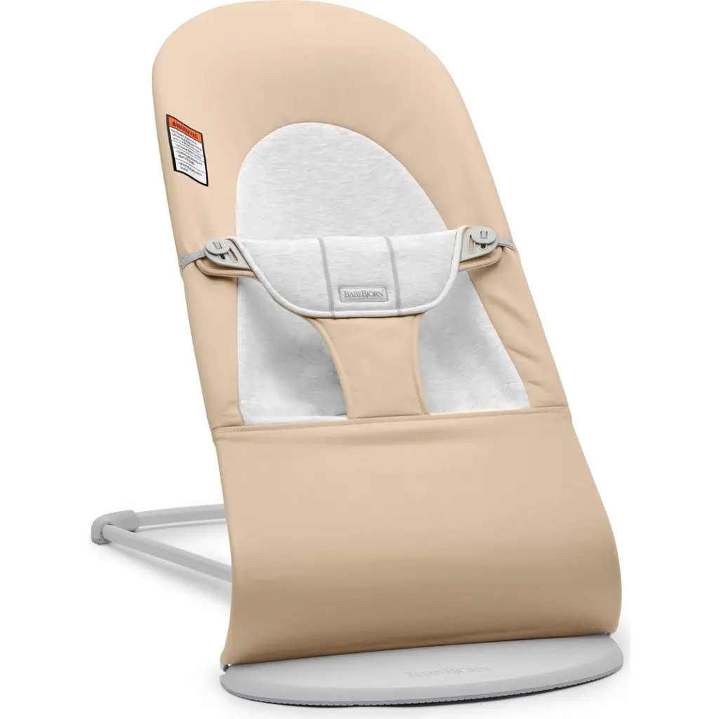 BabyBjörn Bouncer Bliss Convertible Jersey Baby Bouncer in Beige at Nordstrom | Nordstrom