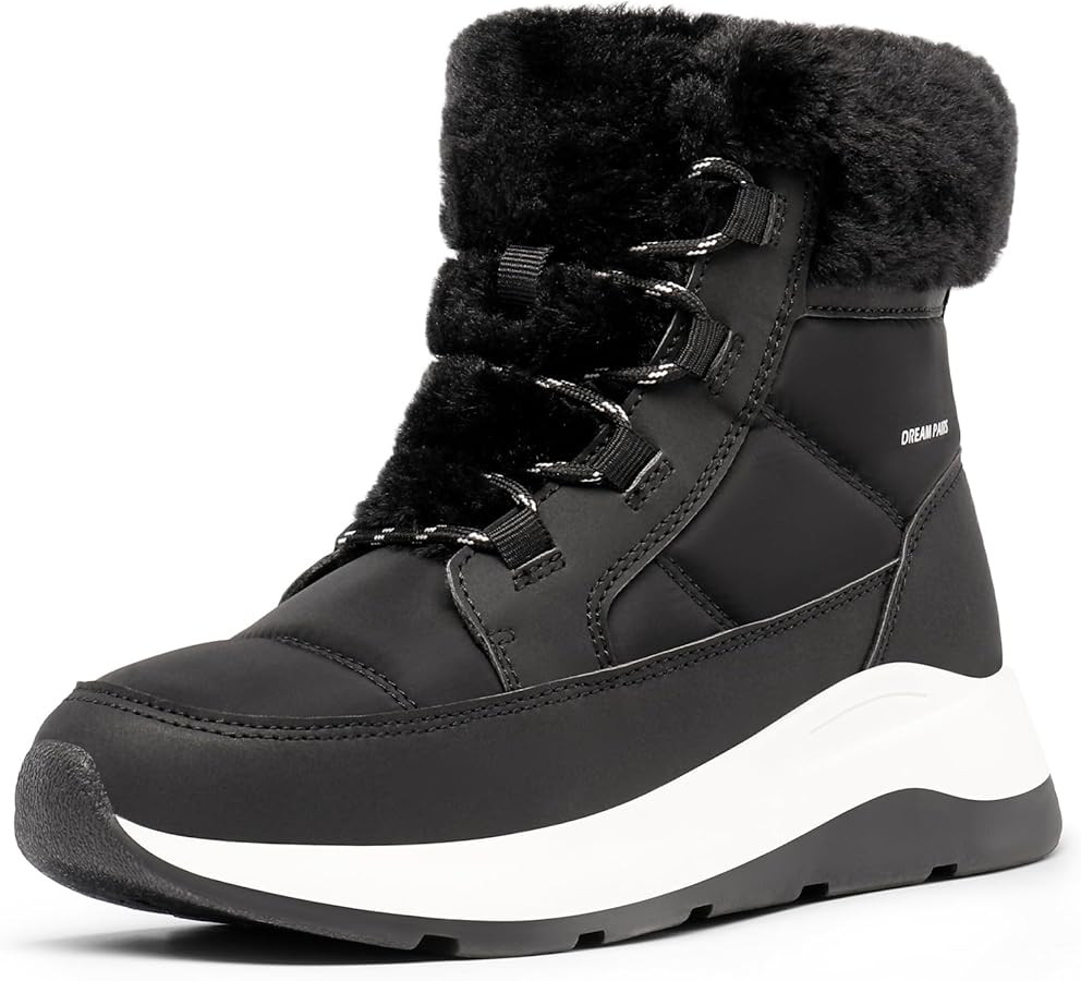 DREAM PAIRS Women's Winter Snow Boots, Faux Fur Waterproof Ankle Booties, Zaylee Ladies Comfortab... | Amazon (US)