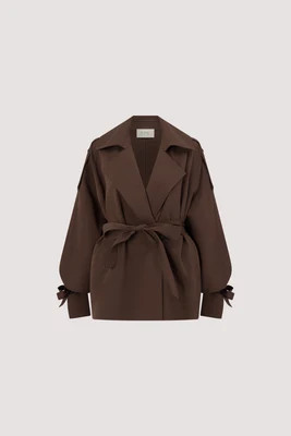 NINA MILK CHOC LIGHTWEIGHT MINI TRENCH | DISSH