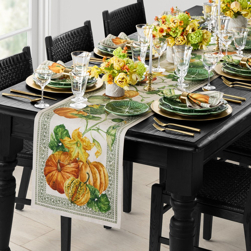 Garden Pumpkin Table Runner | Williams-Sonoma