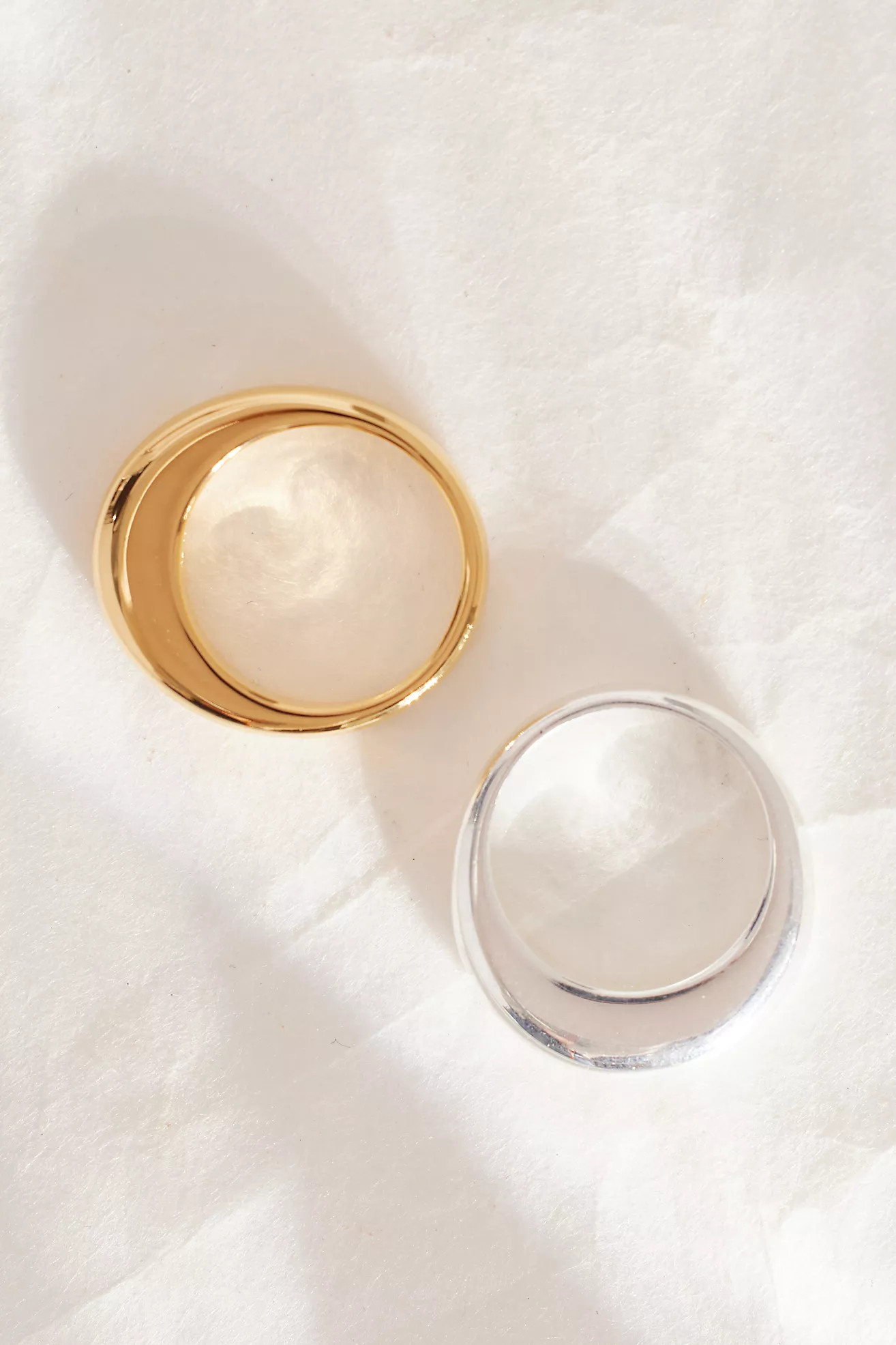 Tilly Sveaas Double Slice Ring, Set of 2 | Anthropologie (UK)