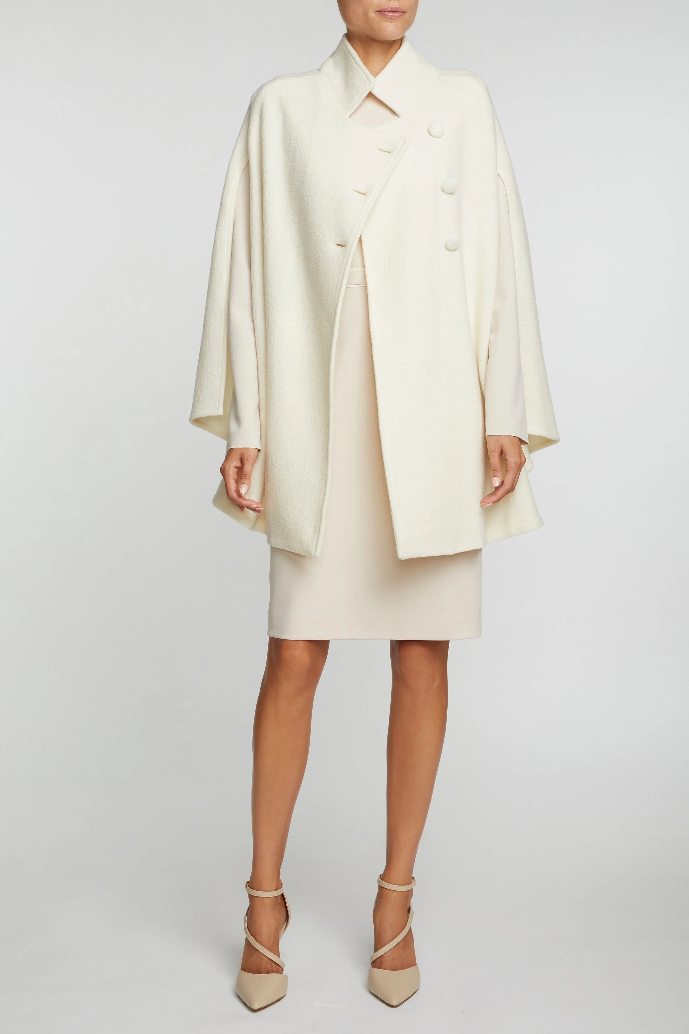 The Rachel Gauguin Cape - Cream | Marta Scarampi