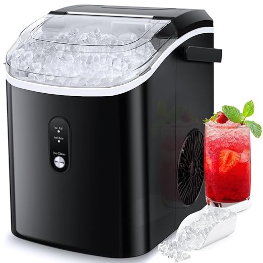 COWSAR Nugget Ice Maker Countertop, Chewable Pebble Ice 34Lbs Per Day, Crunchy Pellet Ice Cubes M... | Amazon (US)