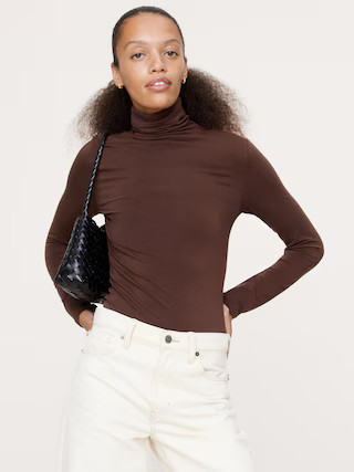 Luxe Wool-Blend Turtleneck T-Shirt | Banana Republic (US)