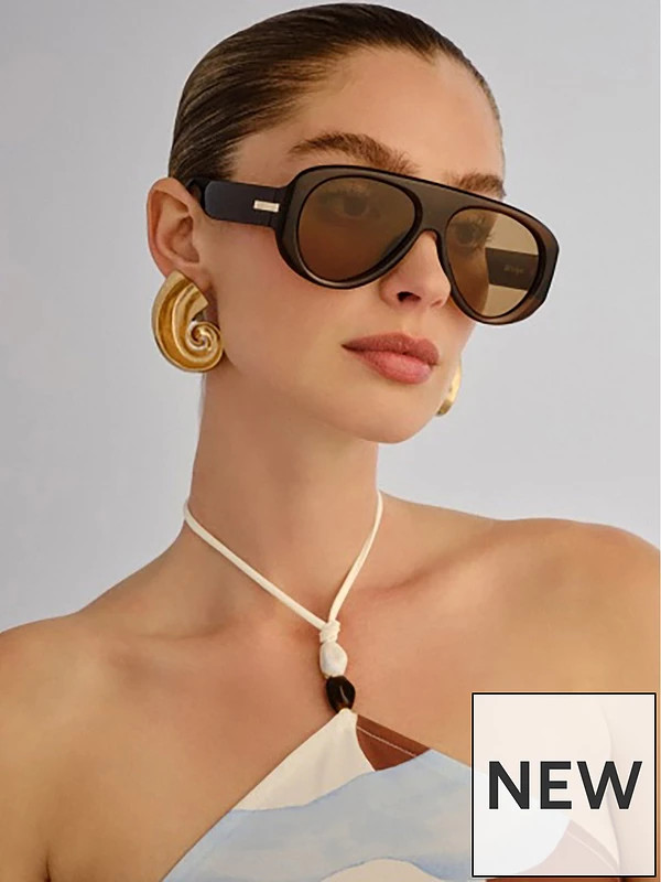 LE SPECS Dream Boat Aviator Sunglasses - Coco | Very (UK)