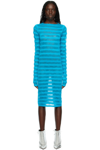 SSENSE Exclusive Blue Tease Minidress | SSENSE