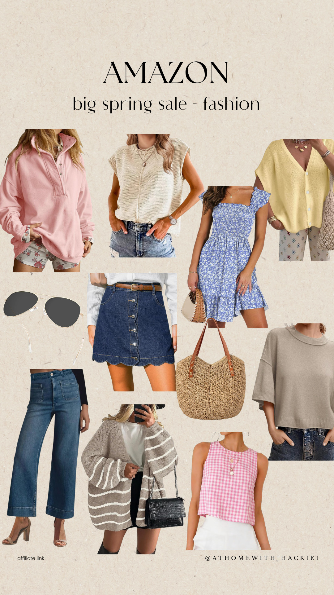 Amazon spring outfits, amazon spring fashion, affordable spring outfits, neutral spring outfit ideas, casual spring outfits women, amazon fashion finds 2026, spring wardrobe essentials women, everyday spring style, neutral capsule wardrobe spring, amazon clothing haul women, spring outfit inspo casual chic, budget friendly fashion finds, amazon best sellers clothing women, effortless spring style outfits, denim skirt outfit ideas, wide leg jeans outfit amazon, spring dresses casual amazon, lightweight sweaters spring outfits, pink pullover outfit women, straw tote bag outfit, spring layering outfits women, classic everyday outfits amazon, teacher outfits spring casual, mom outfits spring comfortable 

 

#LTKootd #LTKSaleAlert #LTKBeauty