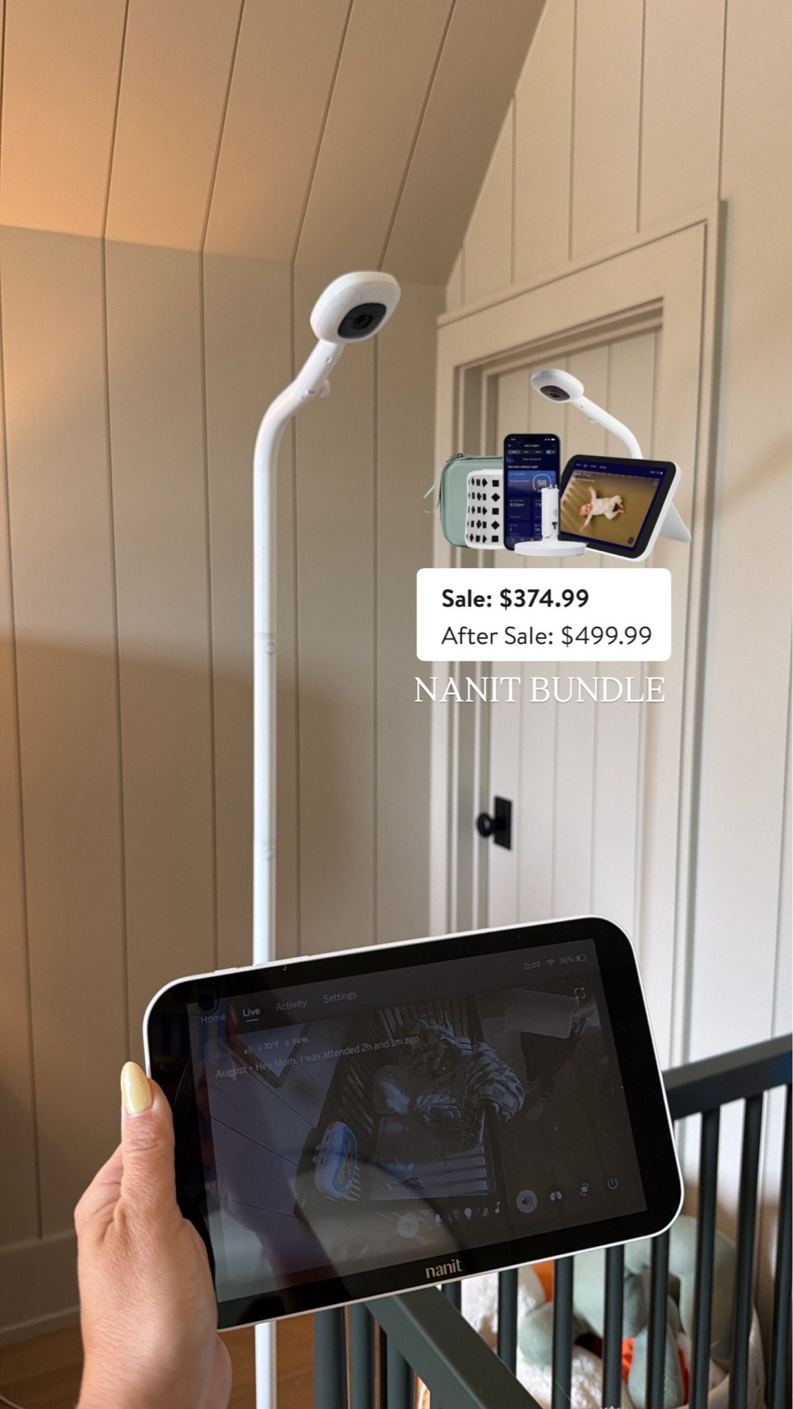 Nanit Baby Monitor Bundle included in Nordstrom Anniversary Sale ✨ currently $125 off! We got this to use for next baby, but using in August’s room so far and we are loving it!

#LTKBaby #LTKKids #LTKSaleAlert