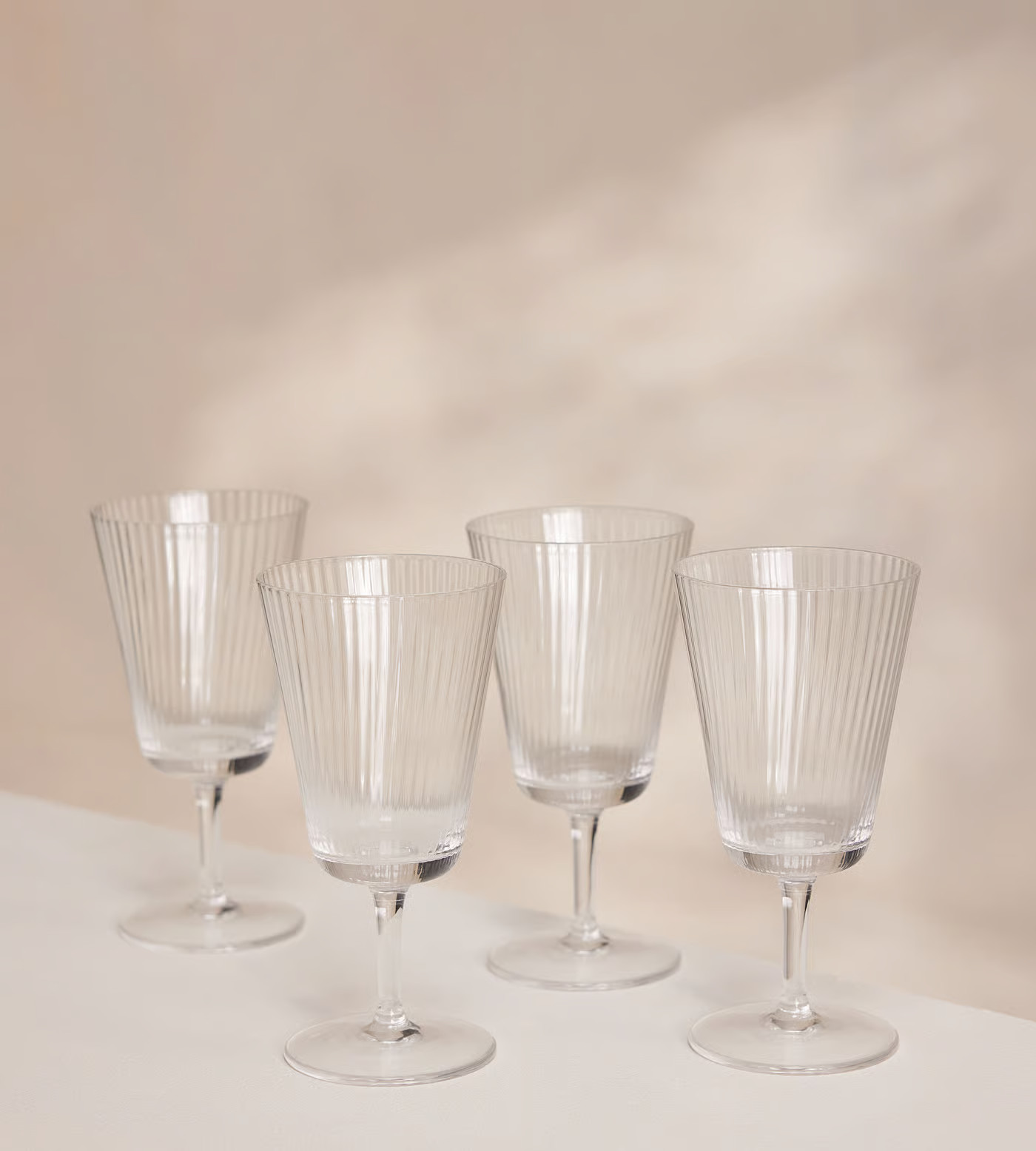 Fluted Wine Glass, Set of Four | Soho Home Ltd