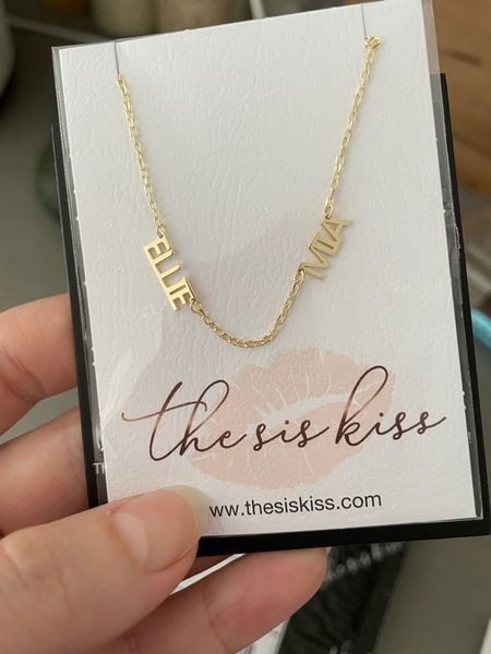 Name necklace 
Gold jewelry 


#LTKFindsUnder100 #LTKStyleTip