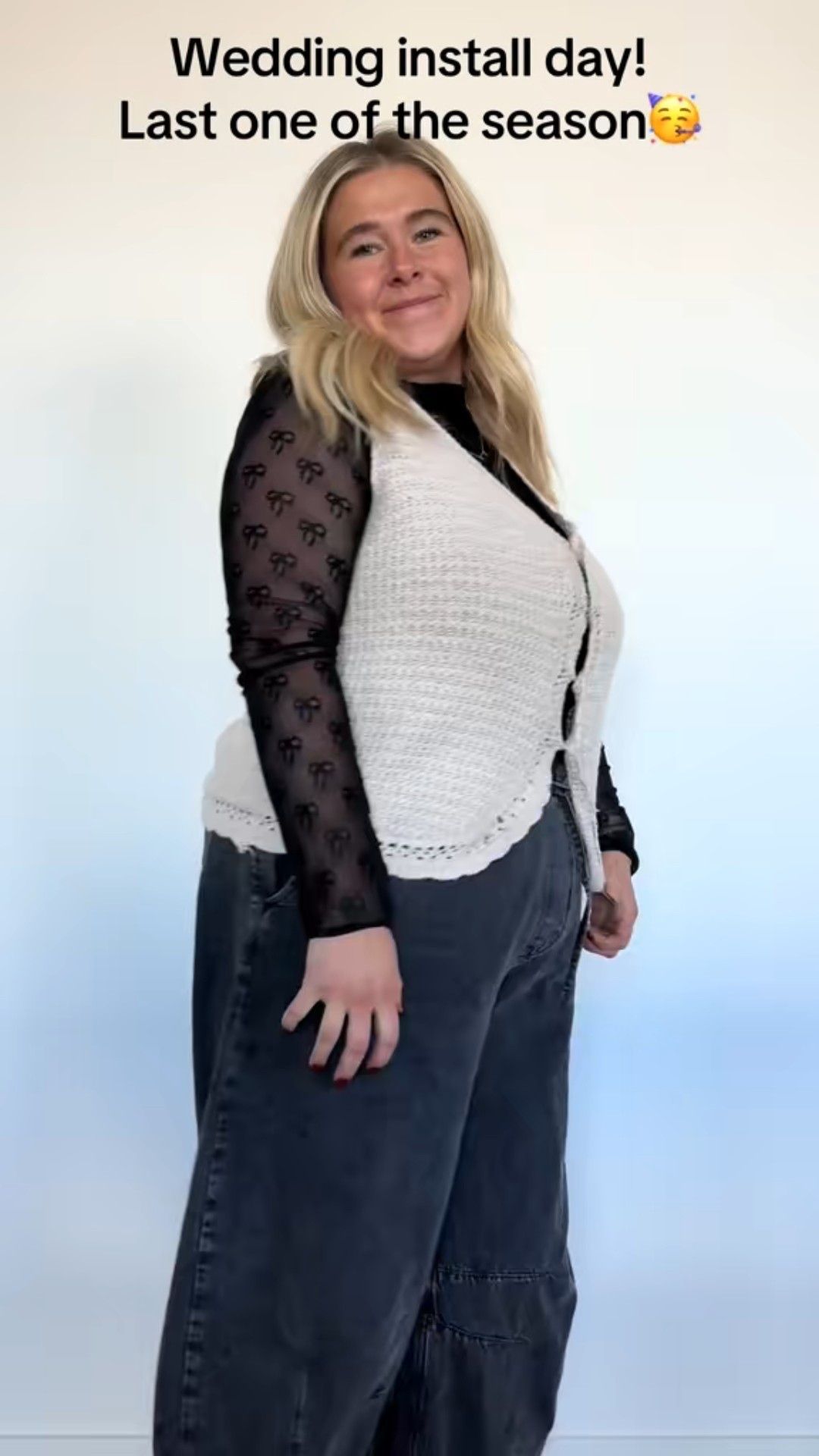 Perfect fall fit🫶 
Large bow under shirt 
XL sweater vest 
L pants 

#LTKSeasonal #LTKMidsize #LTKPlusSize