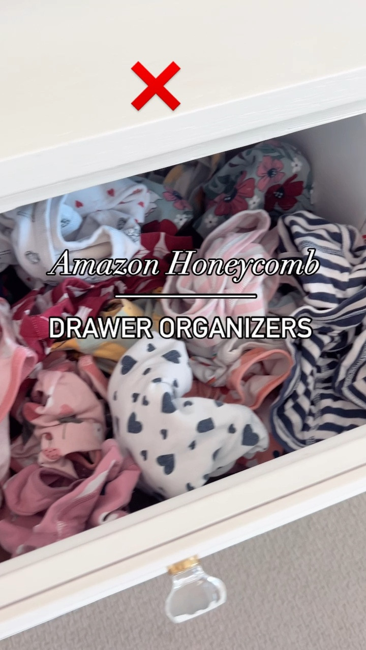 The best drawer organizers for underwear or socks! These honeycomb dividers are customizable to fit any drawer! Did this for Milan back in March and it’s life changing!

#LTKVideo #LTKFindsUnder50 #LTKHome