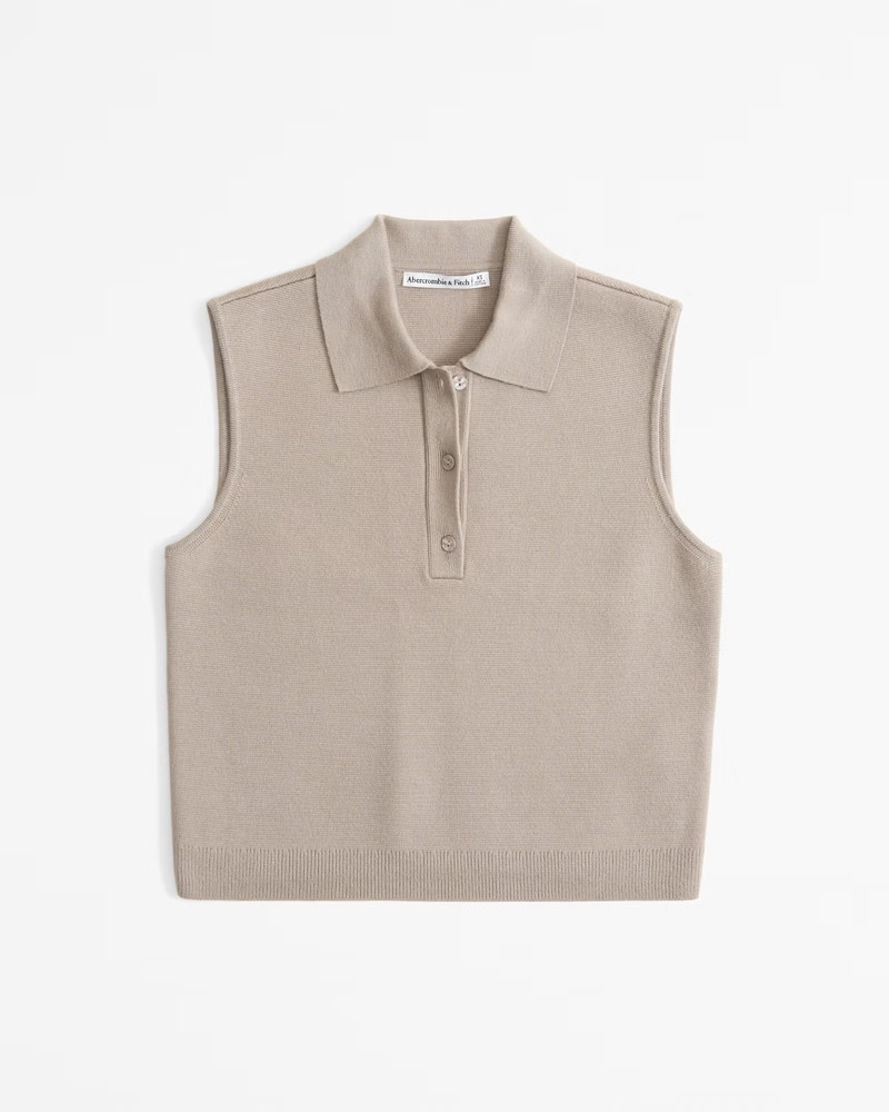Women's LuxeLoft Sleeveless Notch-Neck Top | Women's Fall Preview | Abercrombie.com | Abercrombie & Fitch (US)