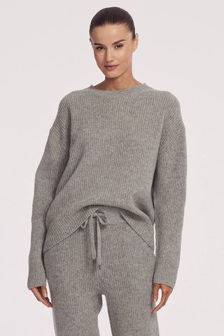 RIDLEY RIBBED CREW | 360Cashmere