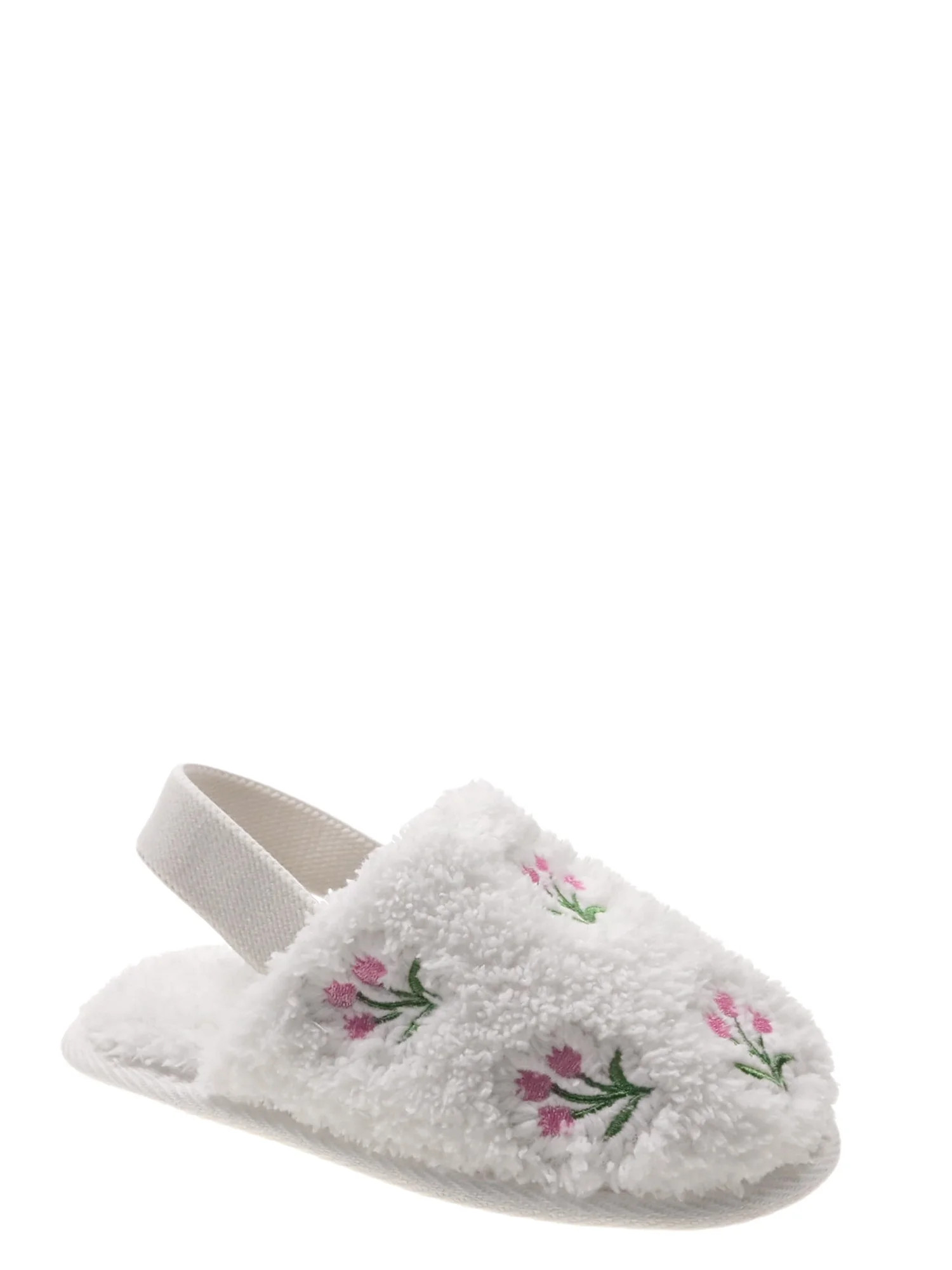 Wonder Nation Toddler Girls Scuff Flower Slippers | Walmart (US)