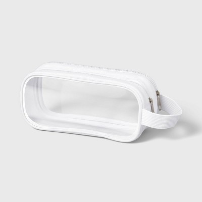Double Zip Clear Plastic Pouch White - up&up™ | Target