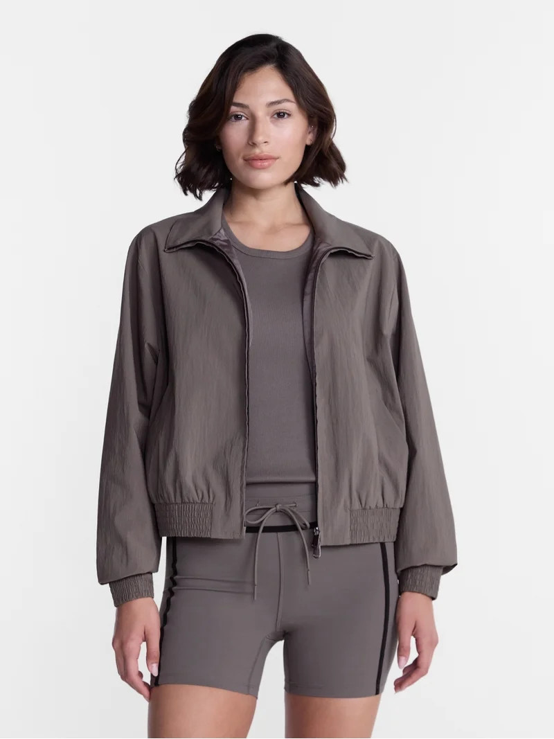 Avia Women's Funnel Neck Jacket with Long Sleeves, Sizes XS-XXXL | Walmart (US)