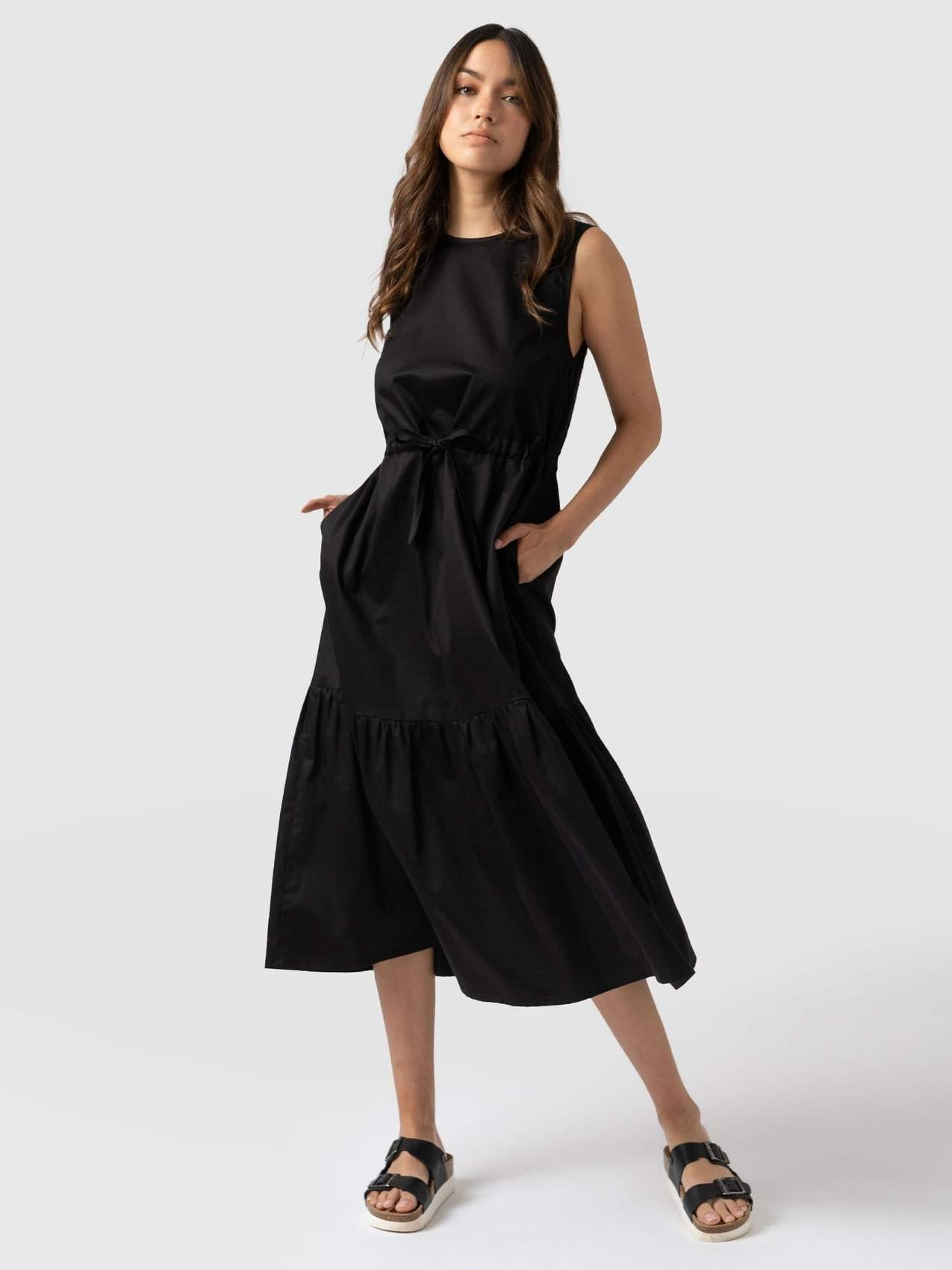 Kara Dress - Black Broderie | Saint + Sofia (Global)
