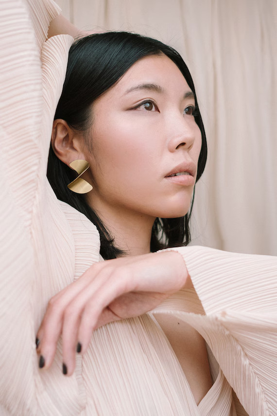 Gold Twist Earrings Extra Large Earrings Gold Spiral - Etsy | Etsy (US)