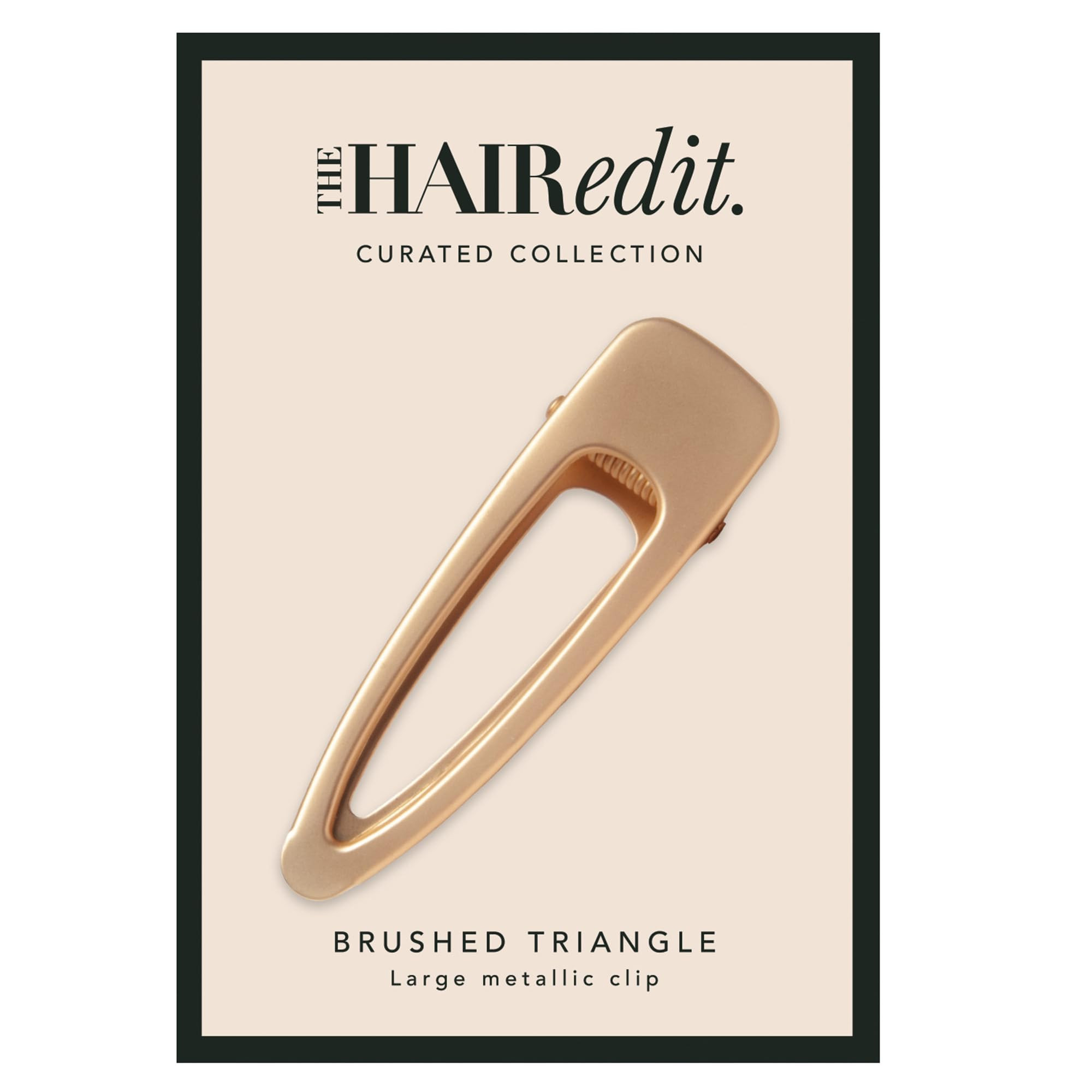 The Hair Edit Brushed Triangle - Large Gold Triangle Hair Clip | Amazon (US)