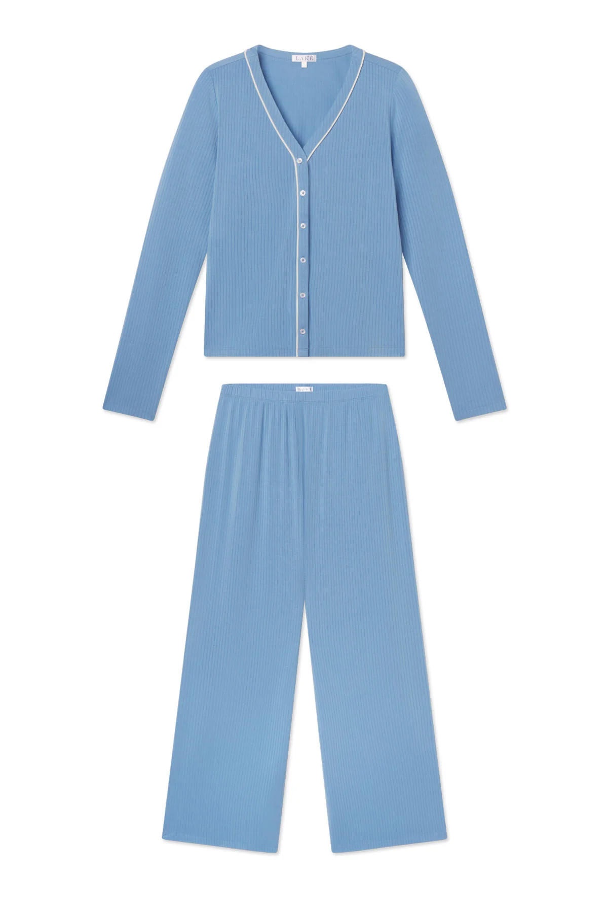 DreamModal\u00ae Reverie Long-Long Set in Serene Blue | Lake Pajamas
