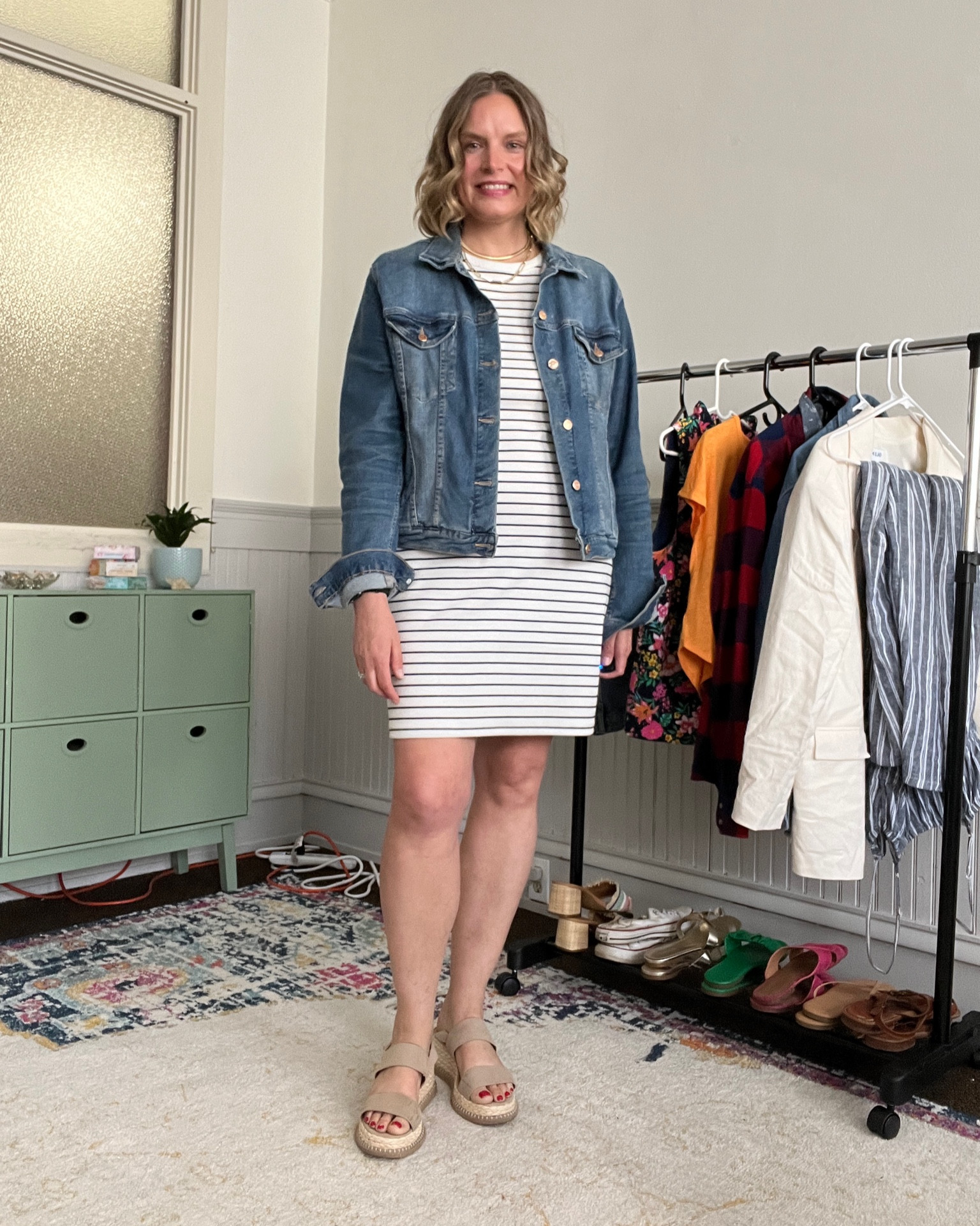 Day 4 Outfit Formulas capsule wardrobe program 

Old Navy Jean Jacket
Target Stripped Dress
Target sandals



#LTKcurves #LTKstyletip #LTKSeasonal