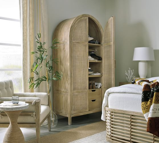 Anders 40" x 86" Cane Storage Cabinet | Pottery Barn (US)