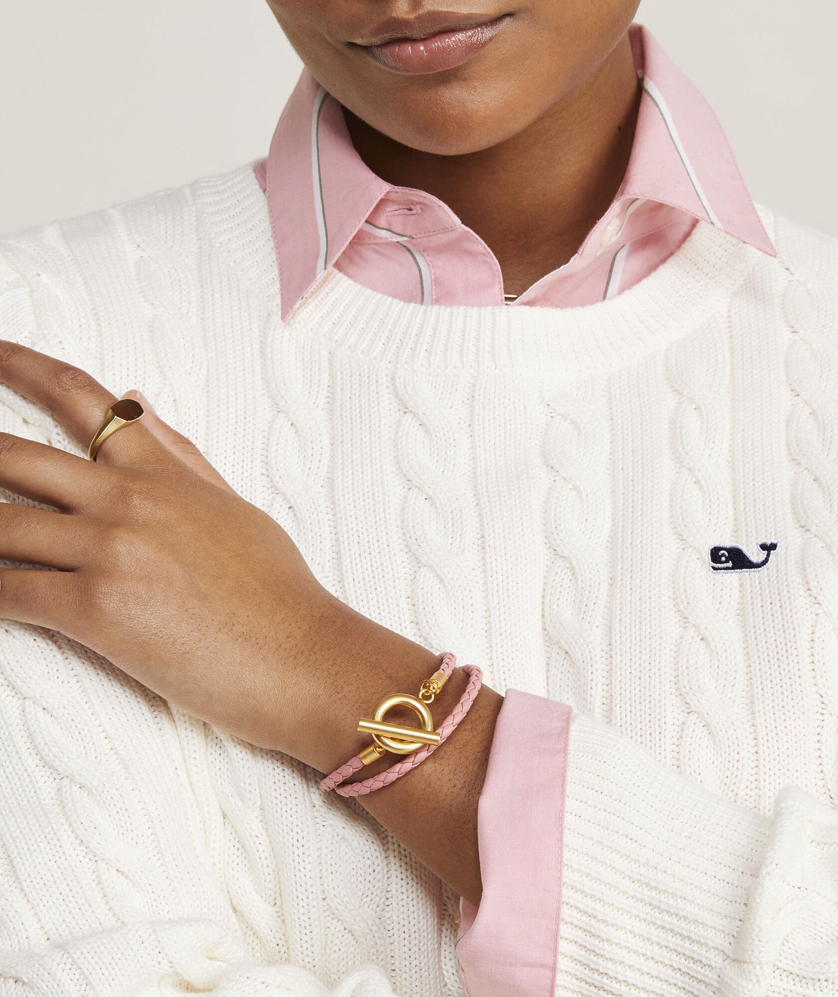 Woven Leather Nautical Bracelet | vineyard vines