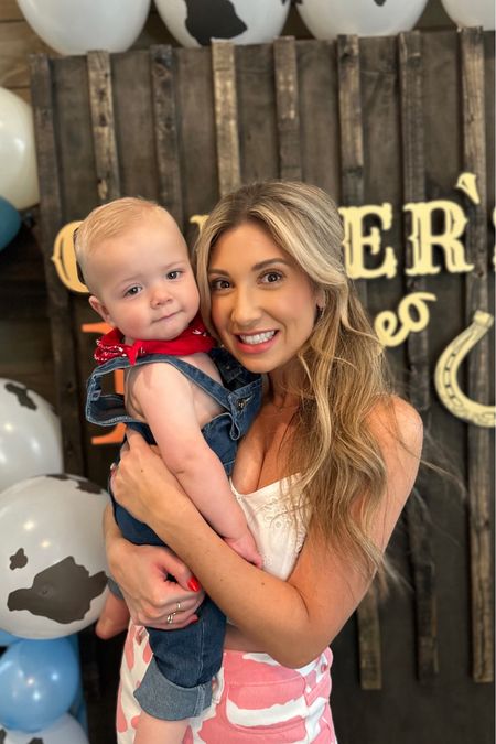 Baby’s first birthday overalls. We had a cowboy theme and these worked perfect! 

#LTKbaby #LTKfamily #LTKkids