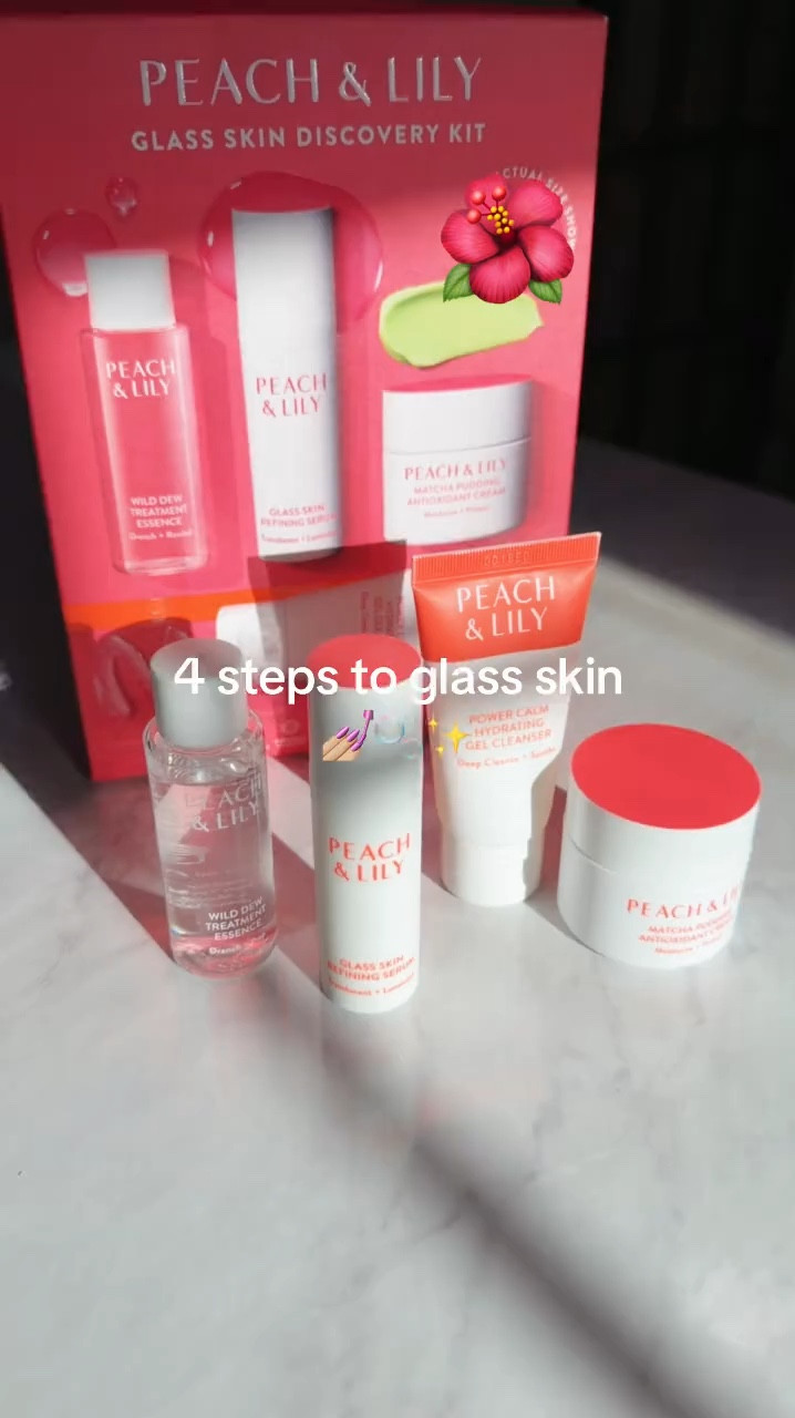 4 easy steps to get that beloved Korean glass skin with with Peach&Lily glass skit discovery set #glassskin #koreanskincare #acneskincare #summerskincare #antiagingskincare #teenskincare 

#LTKBeauty #LTKTravel #LTKselfcare