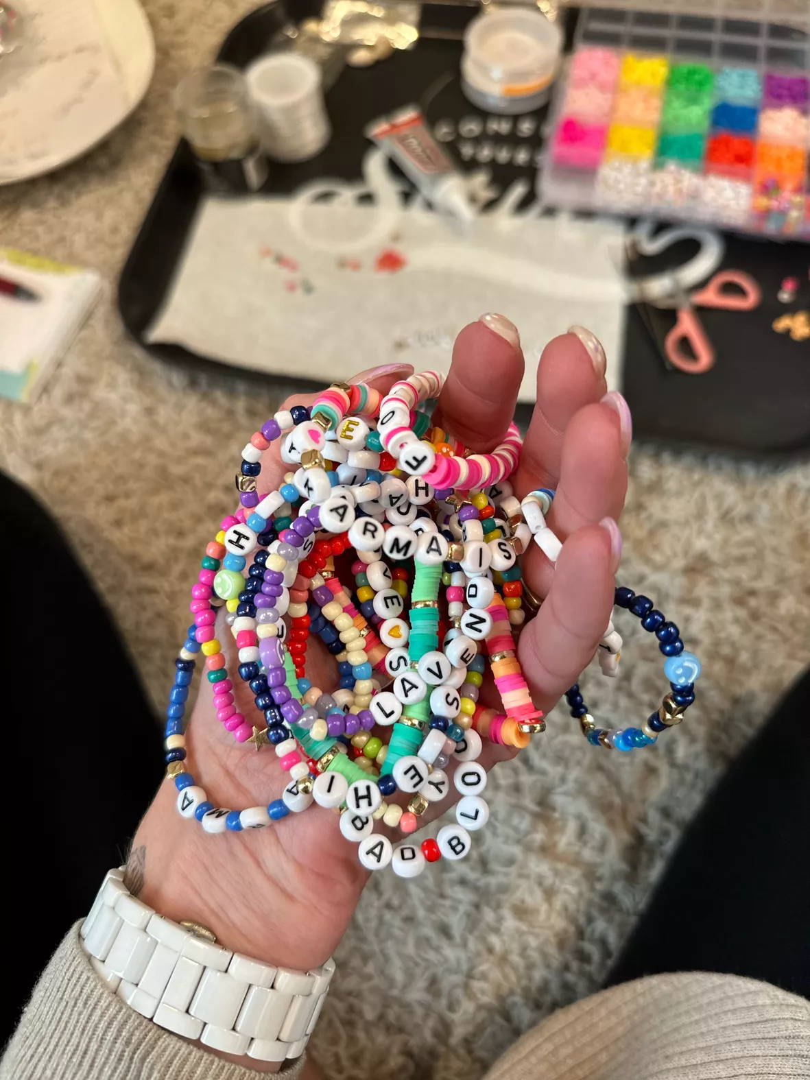 Linked in bio & This friendship bracelet kit has all the letters