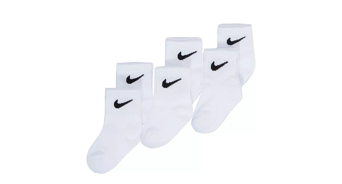 Nike Boys Ankle Socks 6 Pairs - White | Rack Room Shoes