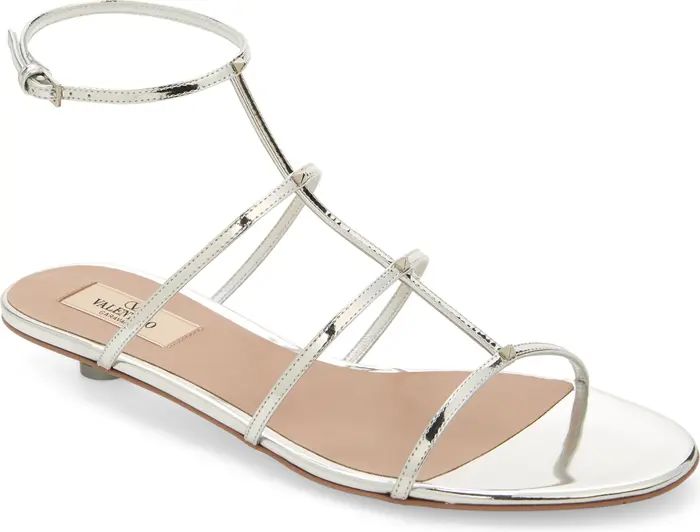 Valentino Garavani Rockstud Wispy T-Strap Sandal (Women) | Nordstrom | Nordstrom